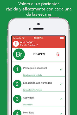 NurScale: The healthcare and social assessment application screenshot 2