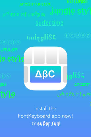 FontKeyboard for iOS 8 - use cool fonts and texts directly from your keyboard screenshot 4