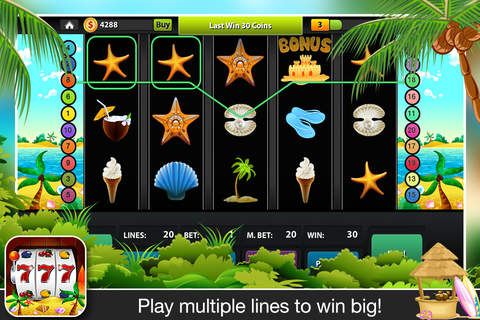 Beach Party Slots Free - Casino Vegas 777 Slots Game screenshot 2