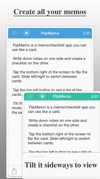 FlipMemo Free - Memo Checklist