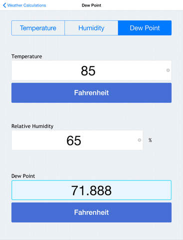 【免費天氣App】Weather Calculations - Heat Index, Wind Chill, Dew Point, and More-APP點子