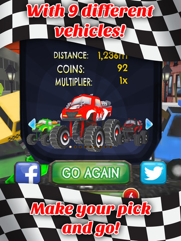 【免費遊戲App】Fast Monster Car Double Bounce - FREE - Furious Obstacle Course Drag Race Game-APP點子