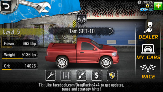 【免費遊戲App】Drag Racing 4x4-APP點子