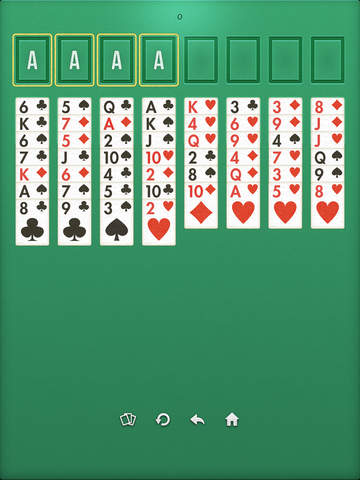 【免費遊戲App】Freecell - Use free cells to move all cards to the top-APP點子