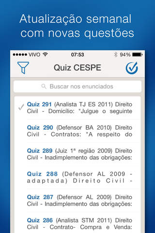 Quiz CESPE - Questões Comentadas screenshot 2