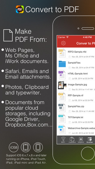 Convert to PDF by Feiphone - Convert Documents Web Pages Photos and more to PDF