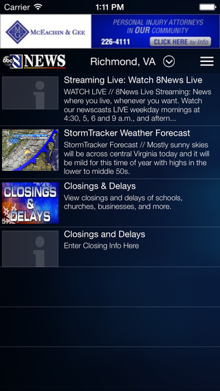 免費下載天氣APP|StormTracker - 8News weather for Richmond, VA app開箱文|APP開箱王