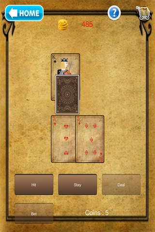 Blackjack 21 Egyptian Adventure Multi-hand Basic strategy FREE screenshot 3