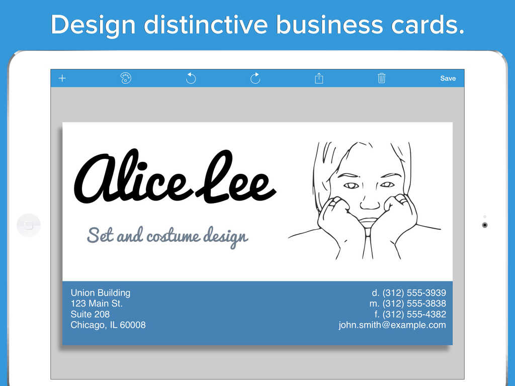 free for ios download Business Card Designer 5.23 + Pro