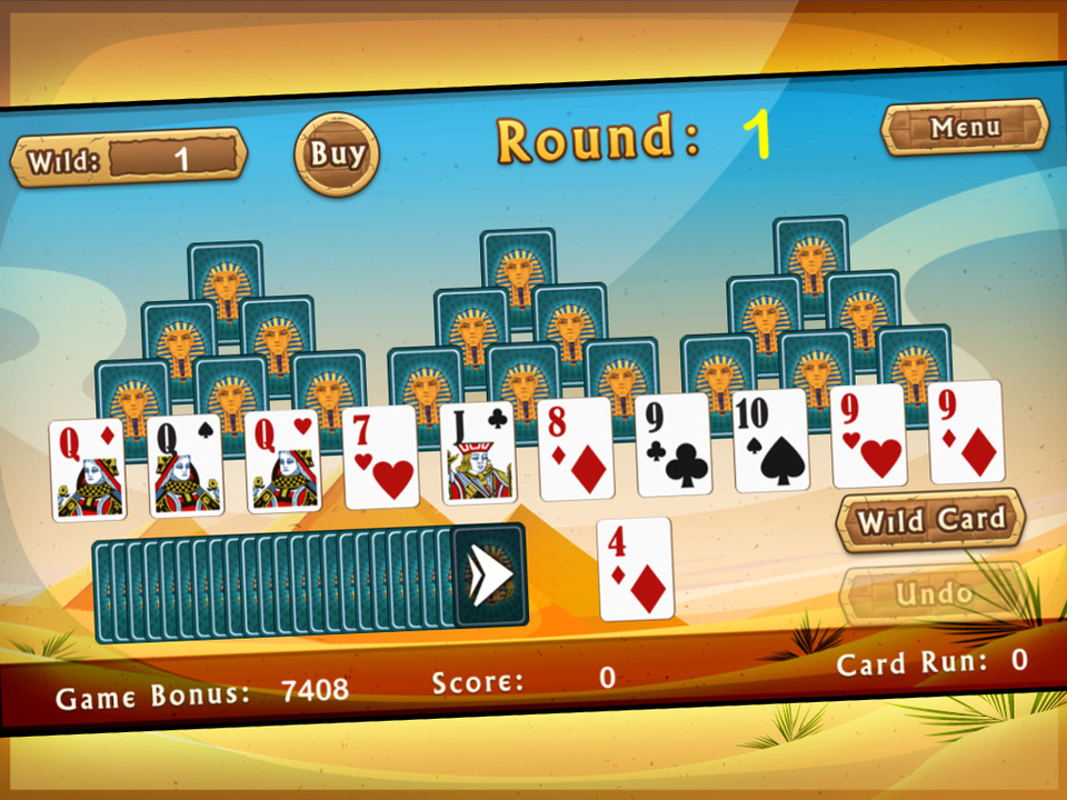 egyptian pyramid solitaire online