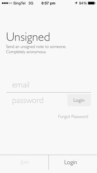 【免費社交App】Unsigned - Send an unsigned note to someone. Completely anonymously.-APP點子