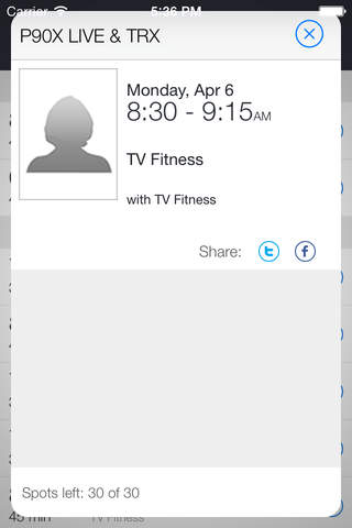 TV Fitness screenshot 2