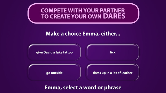 Dare Maker - A Sex Game For Couples