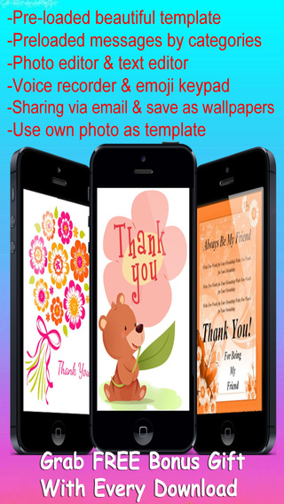 免費下載生活APP|Thank You Cards Maker With Photo Editor.Customise and Send Thank You e-Cards app開箱文|APP開箱王