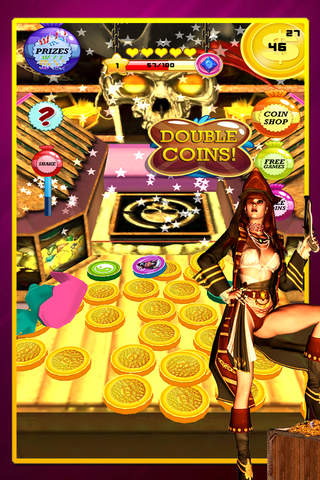 Pirate King Golden Coin Dozer Machine : A real buried treasure in seven seas journey screenshot 2