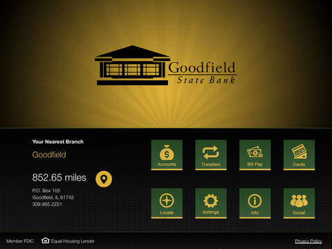 Goodfield State Bank for iPad