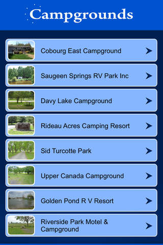 Ontario Campgrounds screenshot 2