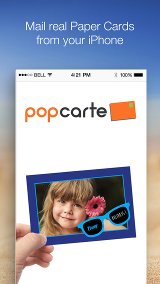 Popcarte - Send personalized and printed Postcards Panoramic cards for Summer Holidays Birthdays Vac