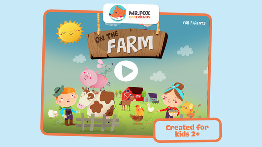 On the Farm - matching game for toddlers