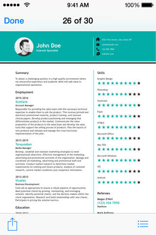 Resumes for Pages (Templates) screenshot 3