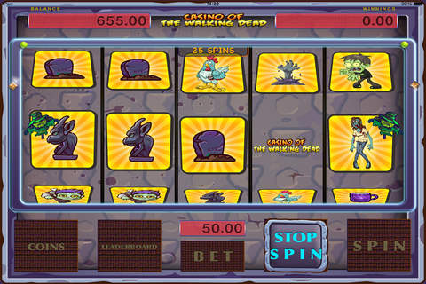 Aaaah Old Casino Slots of the Walking Dead in Las Vegas - Progressive Slot Machine screenshot 4
