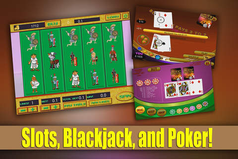 Ancient Roman Casino: Slots, Blackjack, and Poker screenshot 2