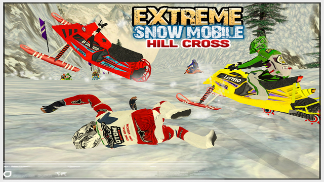 【免費遊戲App】Extreme SnowMobile HillCross ( Snow mobile Stunt Racing Game ) )-APP點子