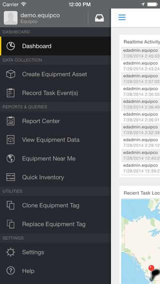 Equipdata for iOS