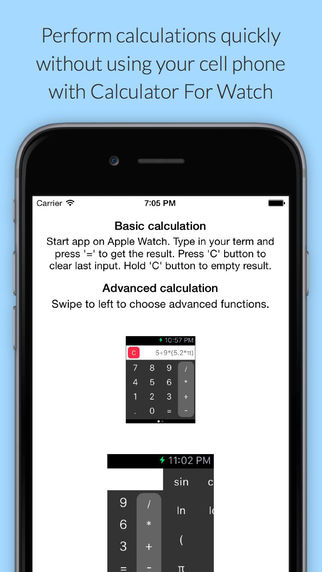Advanced Calculator For Watch OS