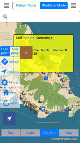 Hawaii Offline Map Navigation POI Travel Guide Wikipedia Pro