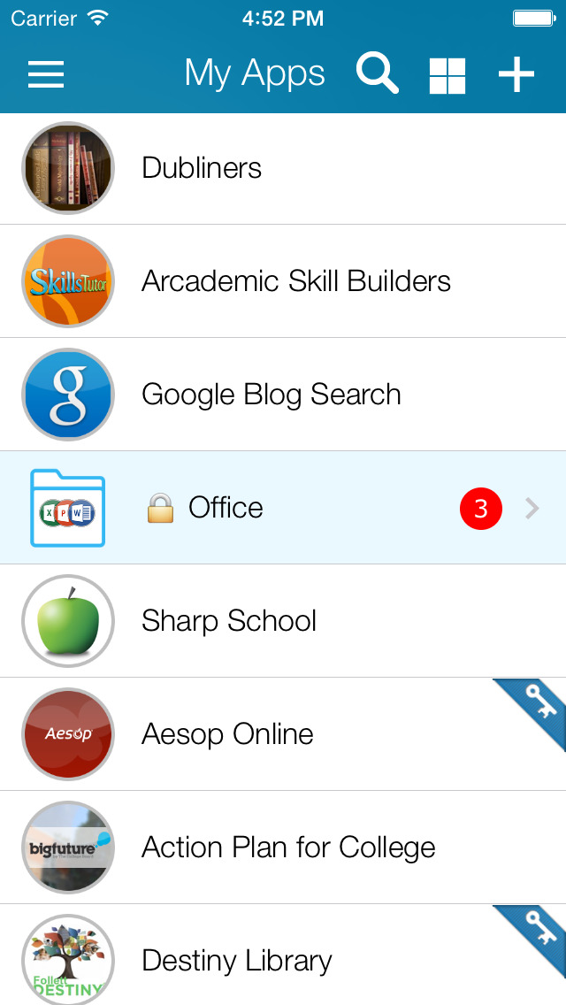 Launchpad for Scituate Public Schools appPicker