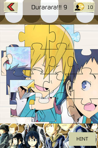 Manga & Anime Jigsaw HD - “ Japanese Puzzles Collection For Durarara!! “ screenshot 2