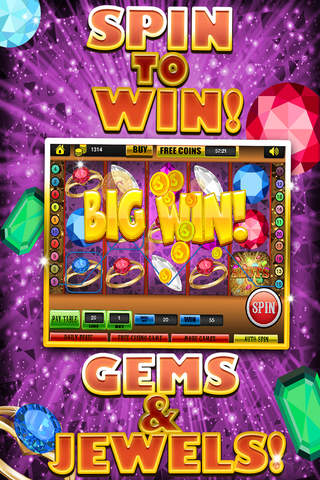 Ace Gem & Jewel Slots Jackpot Machine Games - Lucky Spin To Win Prize Wheel Casino Game Free screenshot 2