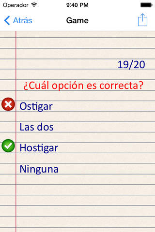 ¡Escribién! Idioma español screenshot 2