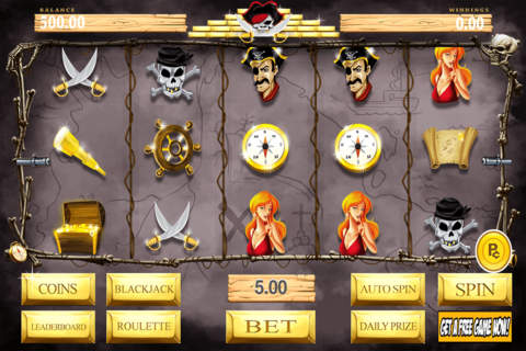 Aces Casino Lucky Pirate's Booty Slots Free screenshot 2