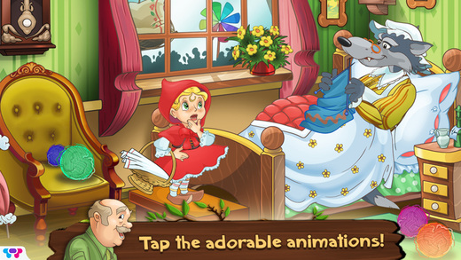 【免費書籍App】Little Red Riding Hood - A Free Interactive Children's Storybook for Kids & Parents-APP點子