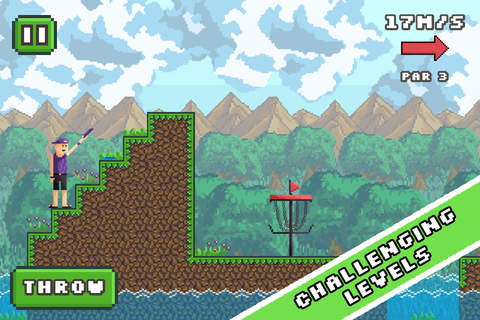 Pixel Disc Golf Lite screenshot 3