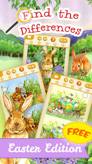 Find the Differences: Easter Bunny Free Edition Picture Search Game for Kids