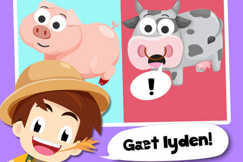 Toddler Tommy Farm Animals Cartoon - Barn and farm animal puzzles screenshot 4