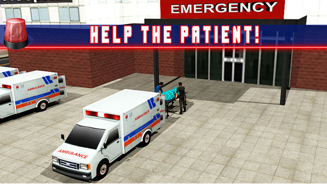 Ambulance Emergency Rescue Simulator 3d - Drive fast to take calamity injured patient to city hospit
