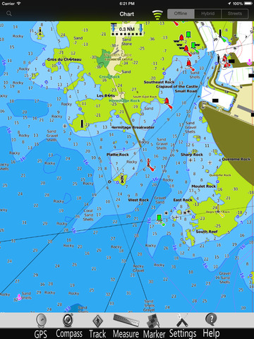 Channel Is. Nautical Chart Pro screenshot 3