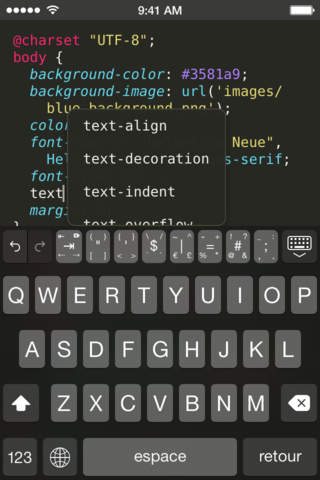 Textastic Code Editor for iPhone screenshot 2