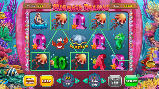 【免費遊戲App】Mermaid Dreams Slot-APP點子