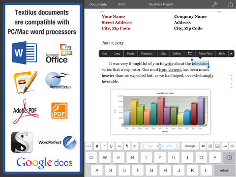 Textilus Microsoft Word Office Edition PDF Notes and Scrivener