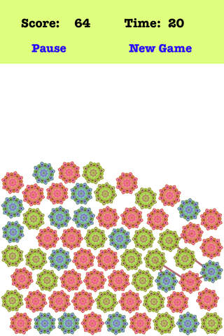 Gravity Petal - Connect the petals according to the order of the red green blue screenshot 2