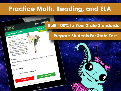 【免費教育App】3rd Grade Education Galaxy: Math, ELA, and Reading - Common Core, STAAR, or Your State Standards-APP點子