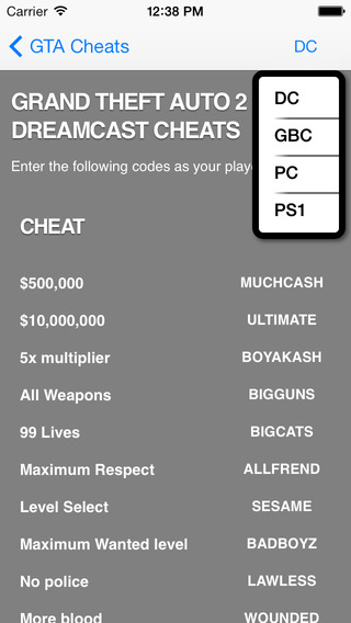 Guide for Grand Theft Auto - Cheats for All GTA Games