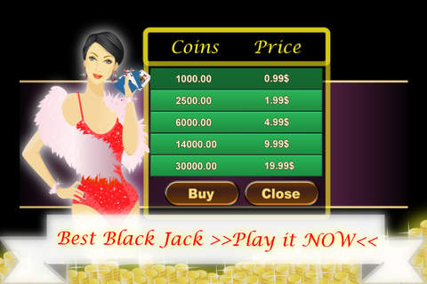 A Red Queen Girl BlackJack - Fun Cards Game for Real Vegas Classic screenshot 3