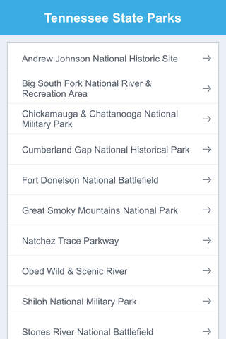 Tennessee National Parks & State Parks screenshot 2