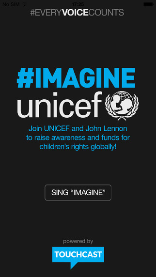 免費下載娛樂APP|UNICEF #IMAGINE: Sing-along with John Lennon's Imagine, powered by TouchCast app開箱文|APP開箱王